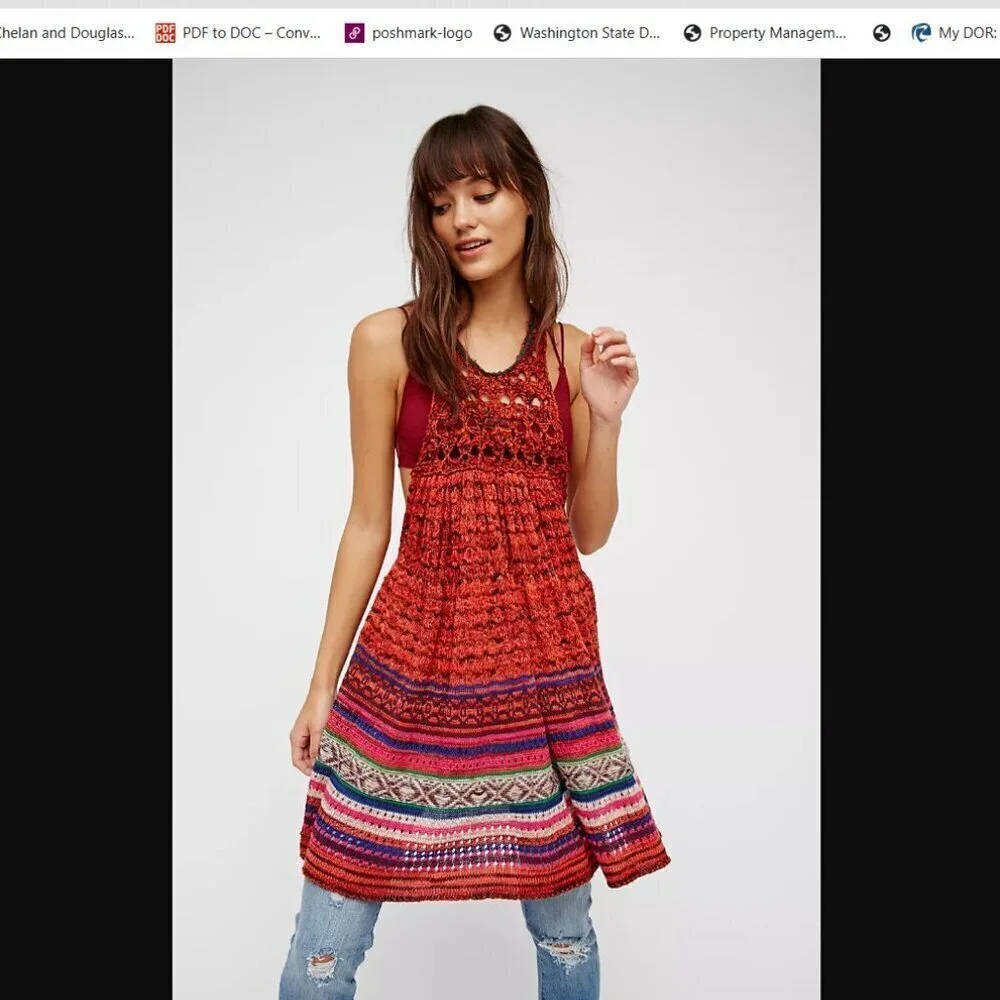 Free People Rare Hearts Tunic